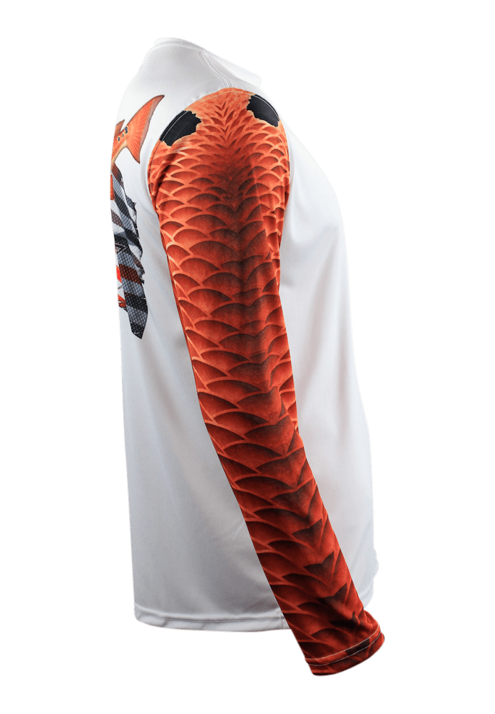 Redfish American Flag Long Sleeve Shirt