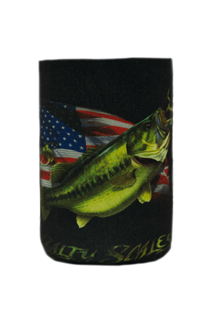 American Bass Fishing Can Koozie