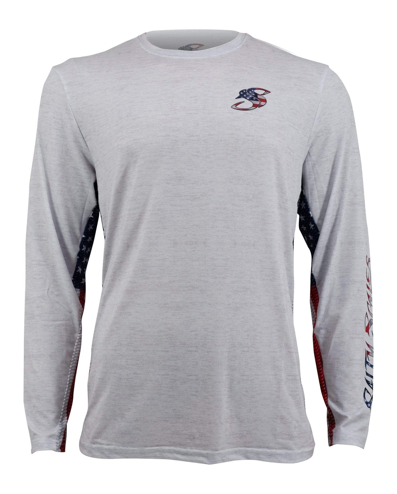 American Flag Stringer Long Sleeve Fishing Shirt