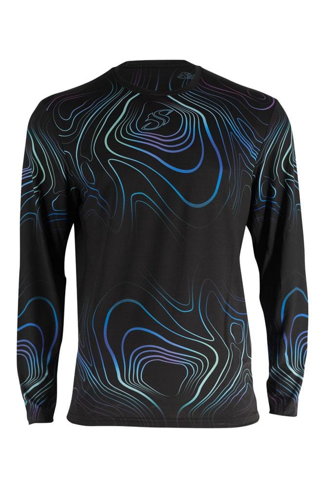 Contour Long Sleeve Performance Fishing Shirt Small,SaltyScales