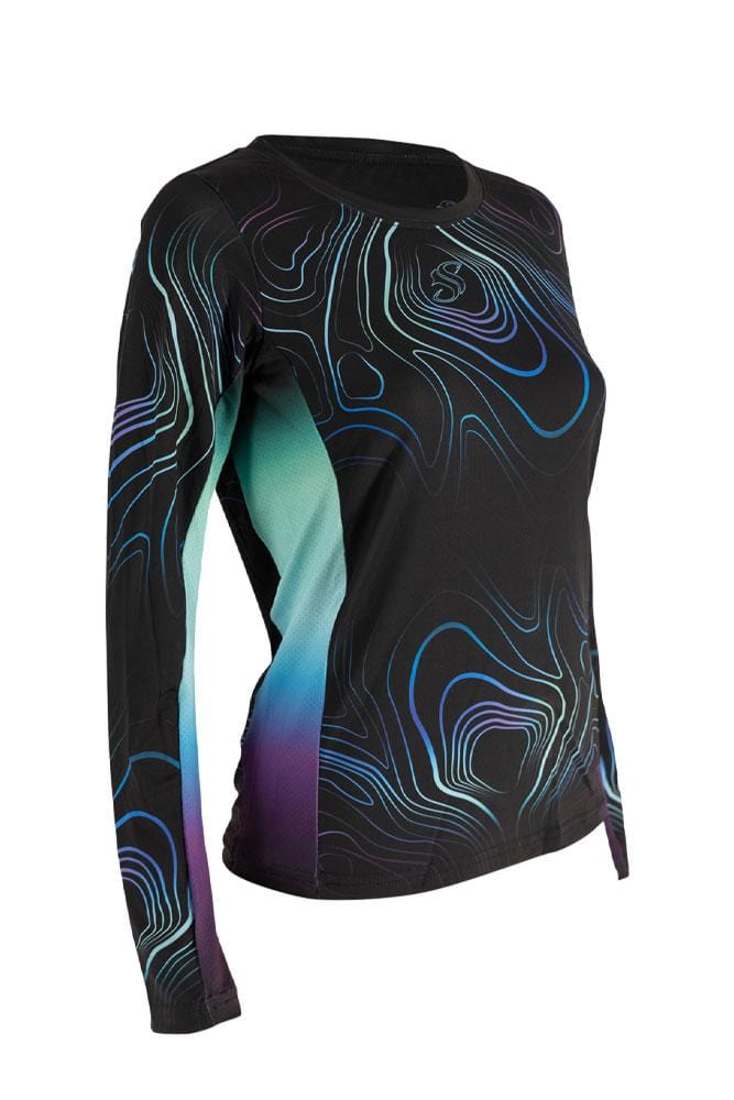 Contour Long Sleeve Performance Shirt for Women 2XL,SaltyScales