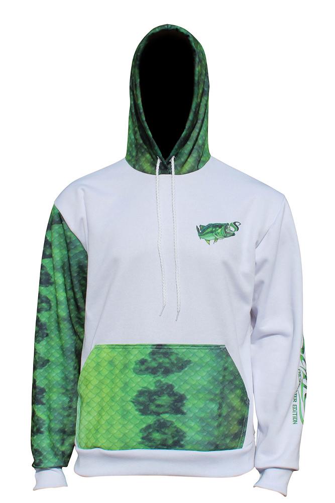 Largemouth Bass Fishing Fleece Hoodie