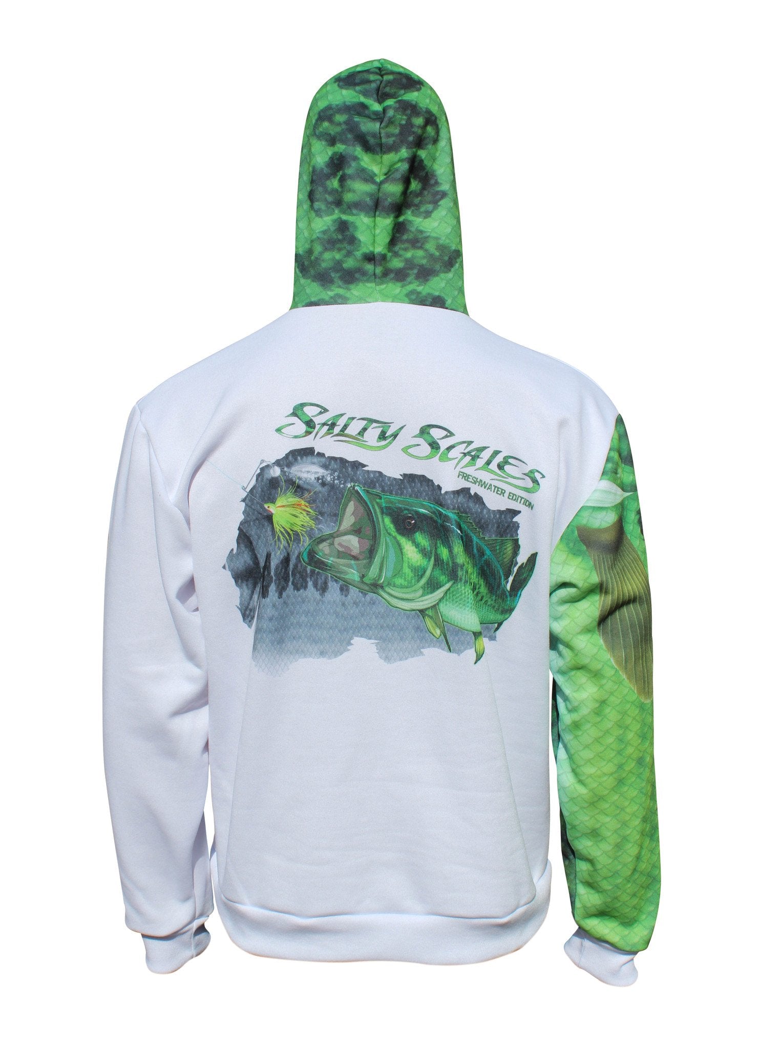 Largemouth Bass Fishing Fleece Hoodie