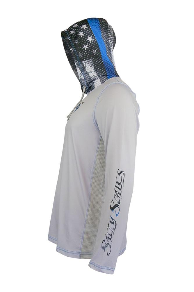 Blue Line Leo/Snook Hoodie for Men, UPF Clothing