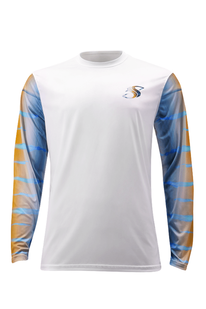 Marlin Long Sleeve Fishing Performance Shirt XXXL,SaltyScales