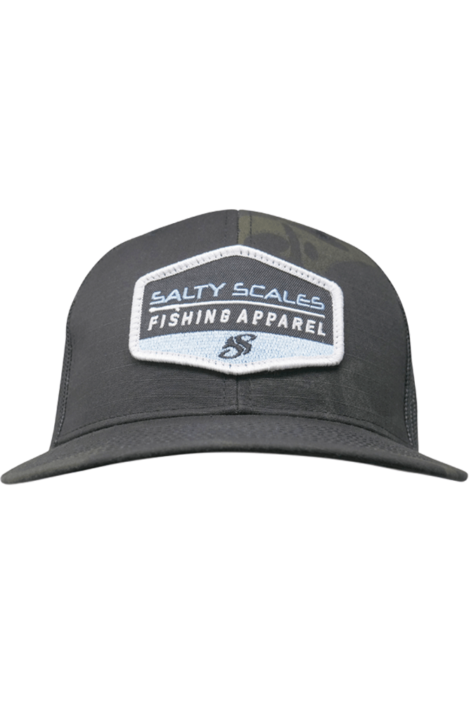 Multicam Trucker Salty Scales Fishing Hat