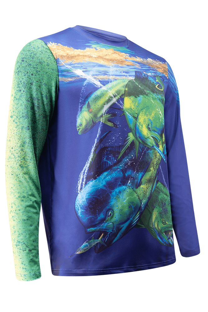 Mahi Mahi Long Sleeve Performance Fishing Shirt