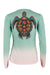 Sea Turtle Performance Button Down Womens Shirt