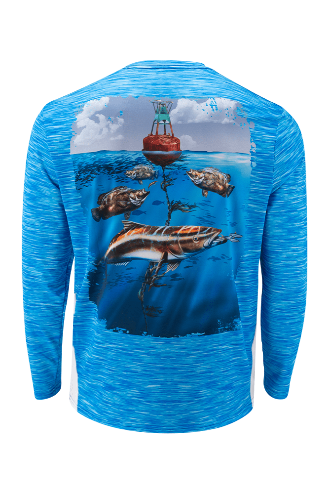 Dark Performance Long Sleeve Shirt  Custom Fishing Shirts Bradenton –  Salty® Printing