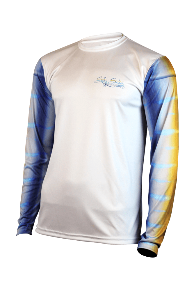 Briny Marlin Mens Long Sleeve Performance Fishing Shirt