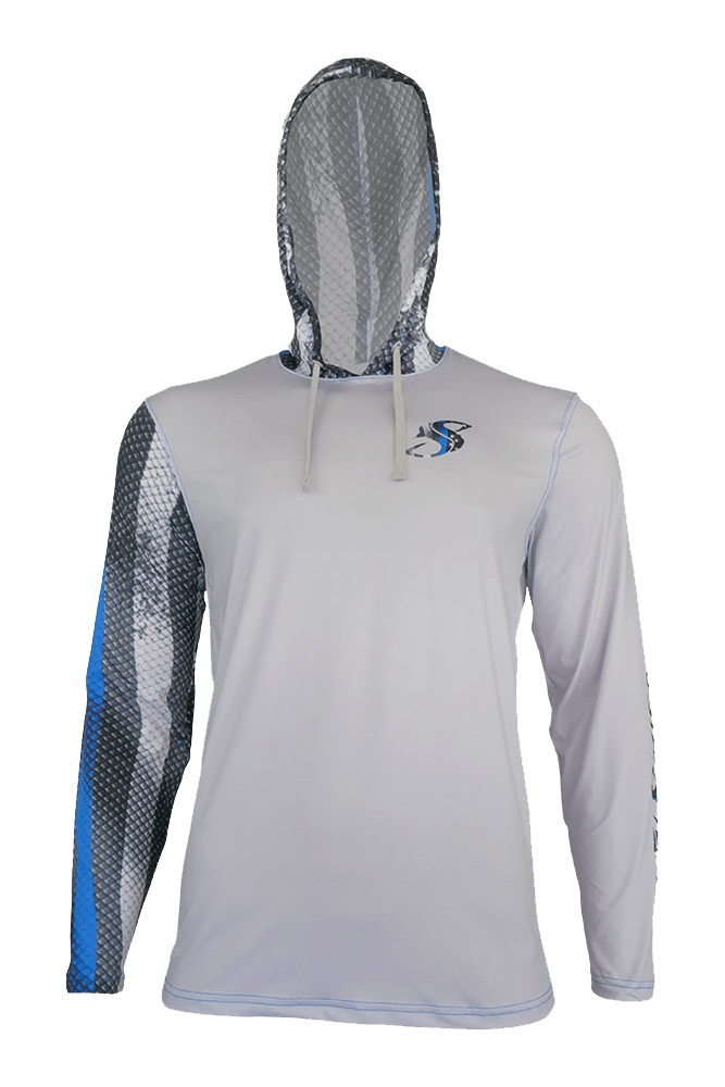 Blue Line Leo/Snook Hoodie for Men, UPF Clothing