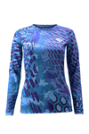 Womens Camo Purple Fishing Sun Shirt