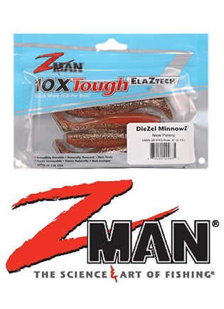extreme fishing lures New Penny DieZel Zman Fishing Lures,SaltyScales